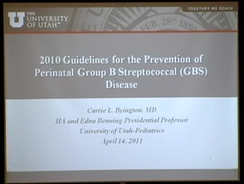 Grand Rounds: Carrie Byington, MD