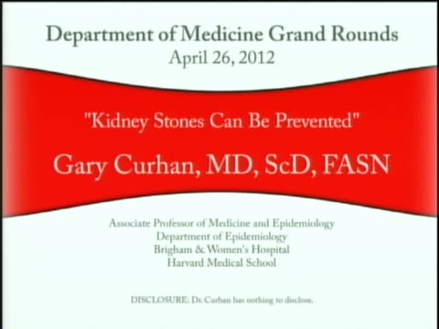 Grand Rounds: Gary Curhan, MD, ScD, FASN