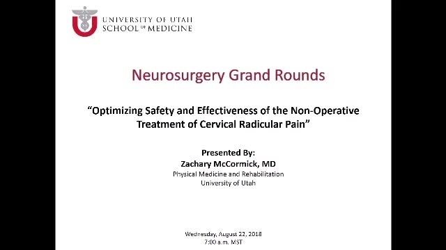 Grand Rounds: Zachary L. McCormick, MD