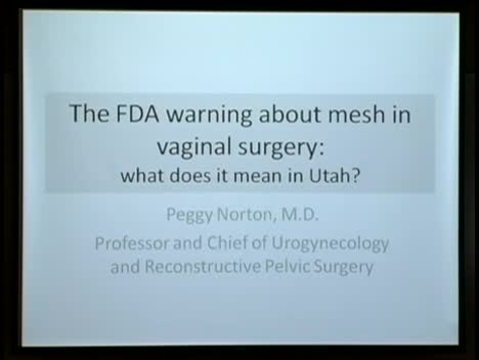 Grand Rounds: Peggy Norton, MD