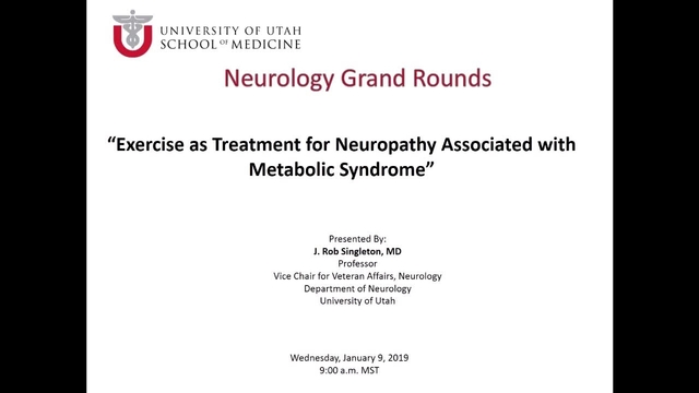 Grand Rounds: J. Rob Singleton, MD