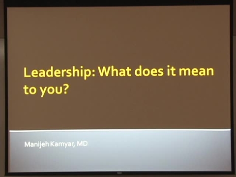 Grand Rounds: Manijeh Kamyar