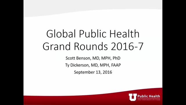 Grand Rounds: Scott Benson, MD, MPH, PhD & Ty Dickerson, MD, MPH, FAAP