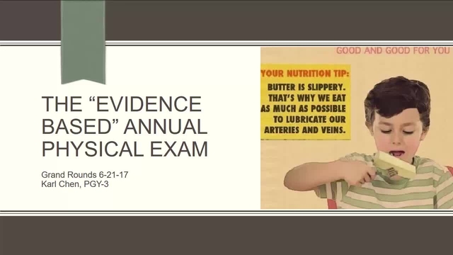 Grand Rounds: Karl Chen, PGY-3