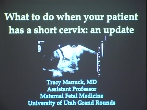 Grand Rounds: Tracy Manuck, MD