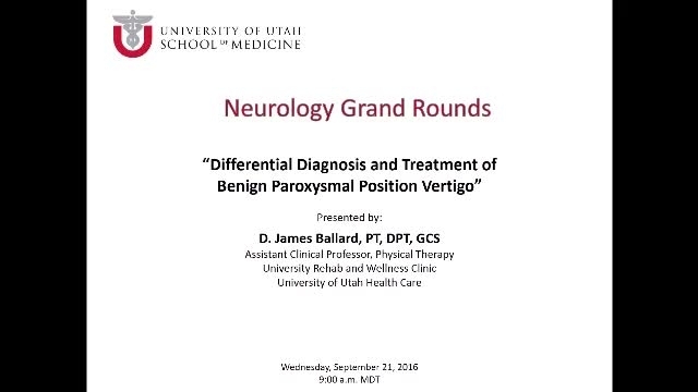 Grand Rounds: D. James Ballard, PT, DPT, GCS