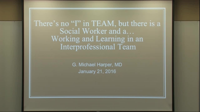 Grand Rounds: Michael Harper