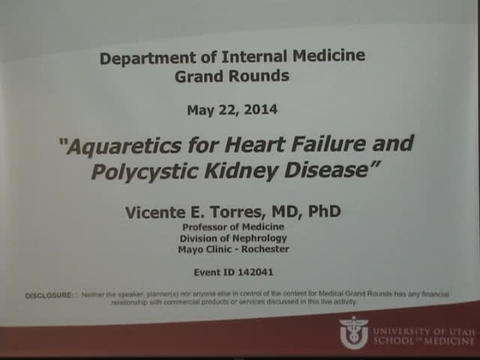 Grand Rounds: Vicente E. Torres, MD, PhD