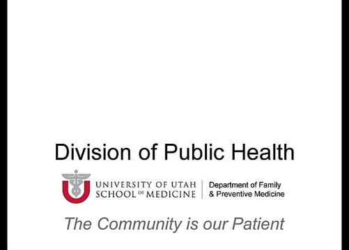 Grand Rounds: Stephen C. Alder, PhD