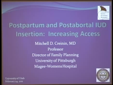 Grand Rounds: Mitchell D. Creinin, MD