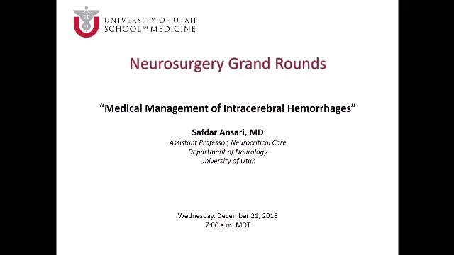 Grand Rounds: Safdar Ansari, MD