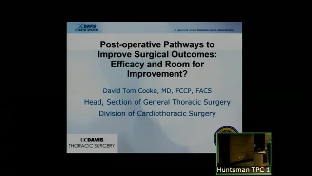 Grand Rounds: David Tom Cooke, MD, FCCP, FACS