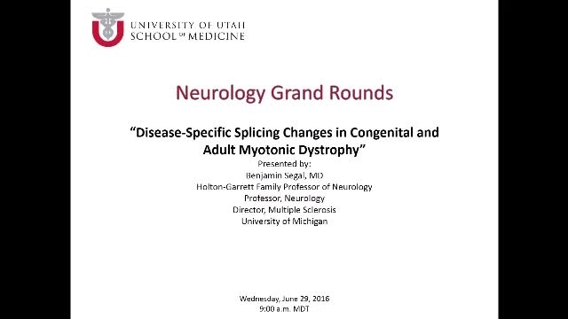 Grand Rounds: Ben Segal, MD