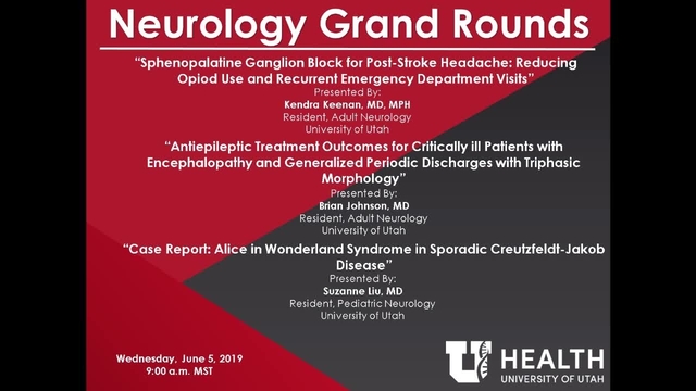Grand Rounds: Kendra Keenan, MD, MPH / Brian Johnson, MD / Suzanne Liu, MD