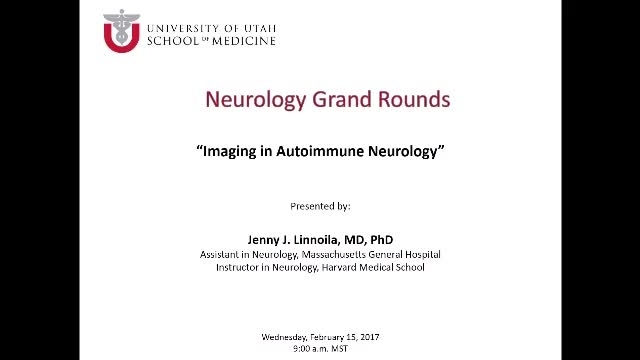Grand Rounds: Jenny J. Linnoila, MD, PhD