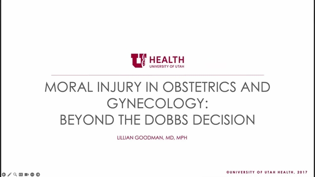 Grand Rounds: Lillian Goodman, MD 