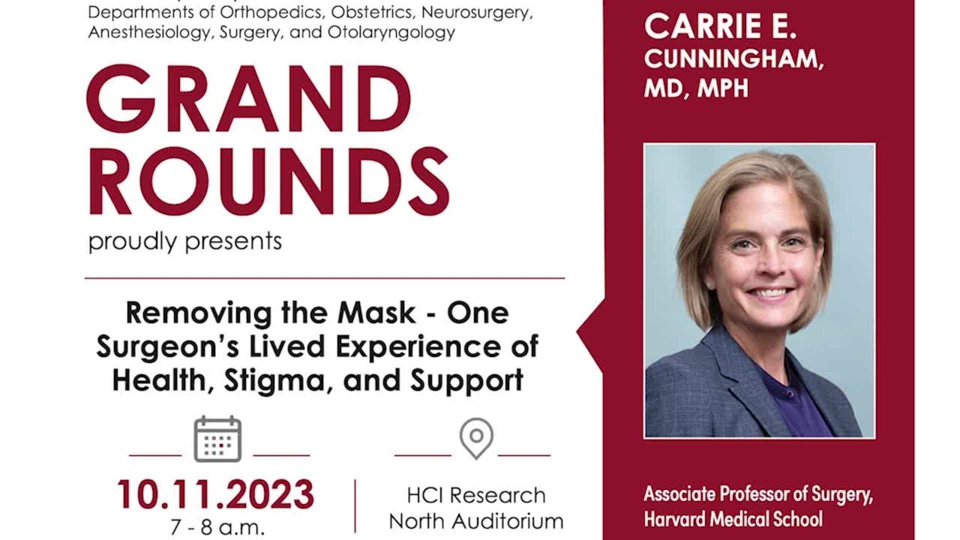 Surgery Grand Rounds | Surgery | U of U School of Medicine