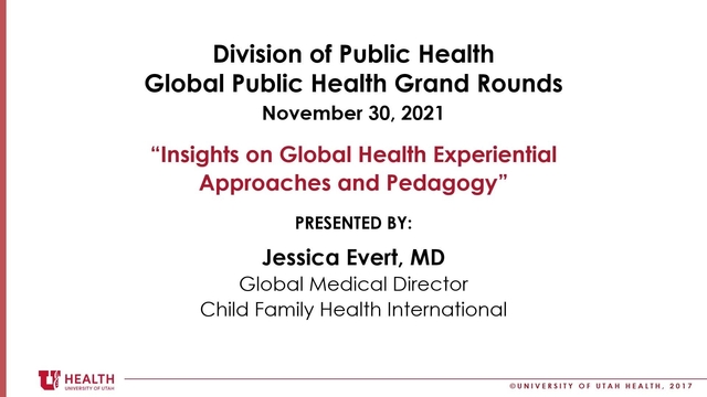 Grand Rounds: Jessica Evert, MD