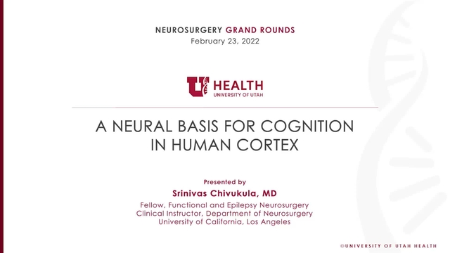 Grand Rounds: Srinivas Chivukula, MD