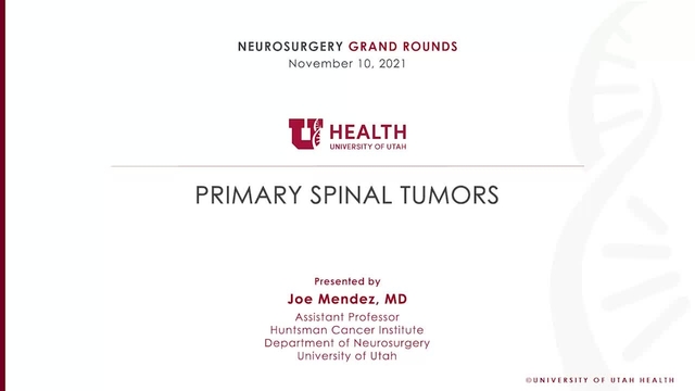 Grand Rounds: Joe Mendez, MD