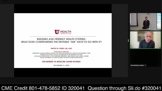 Grand Rounds: Timothy W. Farrell, MD