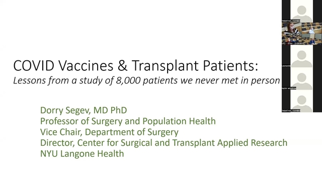 Grand Rounds: Dr. Dorry Segev
