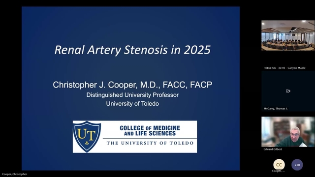 Grand Rounds: Christopher J. Cooper, MD 