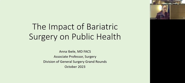 Grand Rounds: Anna Ibele, MD