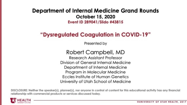 Grand Rounds: Robert Campbell MD