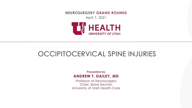 Grand Rounds:  Andrew Dailey, MD