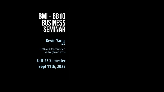 Grand Rounds: Kevin Yang, MS