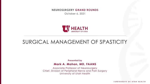 Grand Rounds: Mark A. Mahan, MD, FAANS