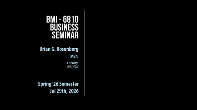 Grand Rounds: Brian Rosenberg