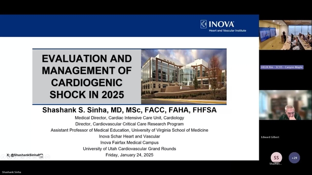 Grand Rounds: Shashank S. Sinha, MD 