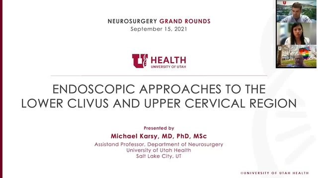Grand Rounds: Michael A. Karsy, MD, PhD, MS