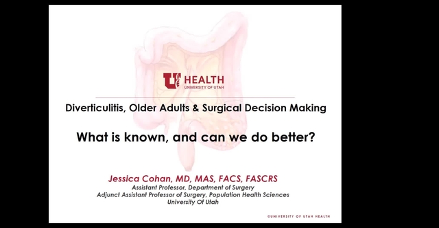 Grand Rounds: Jessica Cohan, MD