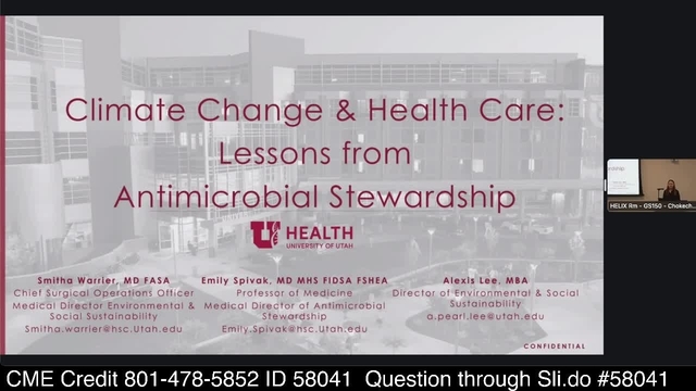 Grand Rounds: Emily Spivak, MD, MHS, FIDSA, FSHEA, Alexis Pearl Lee, MBA, Smitha Warrier, MD, FASA