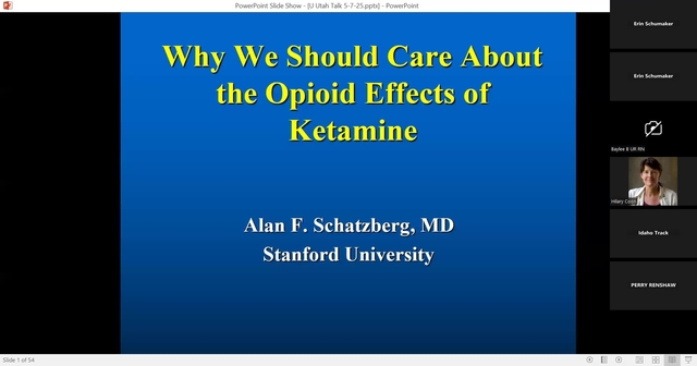 Grand Rounds: Alan F. Schatzberg,MD 