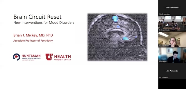 Grand Rounds:  Brian J. Mickey, MD, PhD