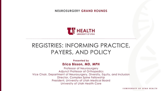 Grand Rounds: Erica F. Bisson, MD, MPH
