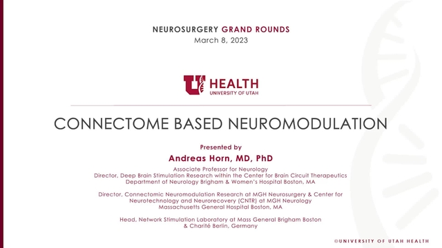 Grand Rounds: Andreas Horn, MD, PhD