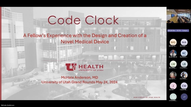 Grand Rounds: McHale Anderson, MD 