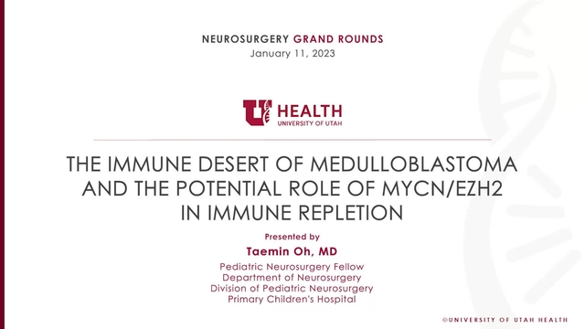 Grand Rounds: Taemin Oh, MD