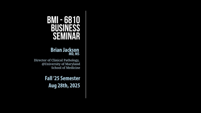 Grand Rounds: Brian Jackson, MD