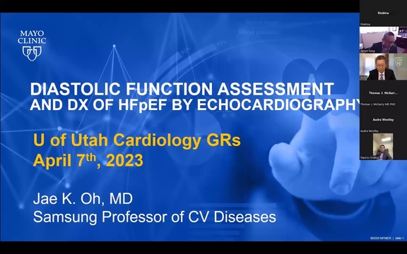 Grand Rounds: Jae K. Oh, MD 