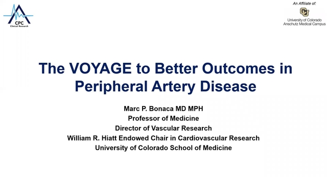 Grand Rounds: Marc P. Bonaca, MD 