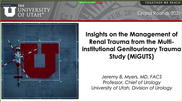 Grand Rounds: Dr. Jeremy B. Myers