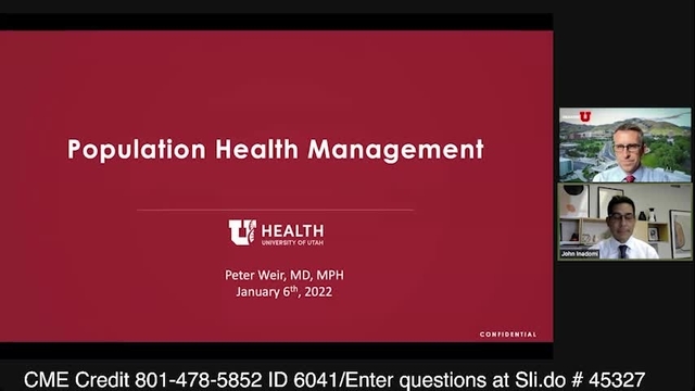 Grand Rounds: Peter Weir, MD