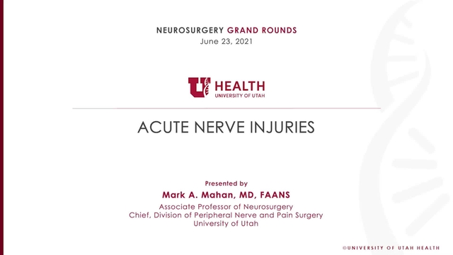 Grand Rounds: Mark A. Mahan, MD, FAANS