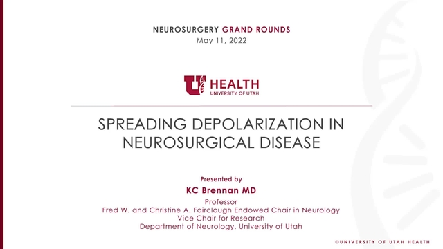 Grand Rounds: KC Brennan, MD